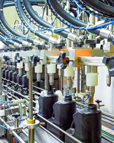 Abfüllung der Produkte